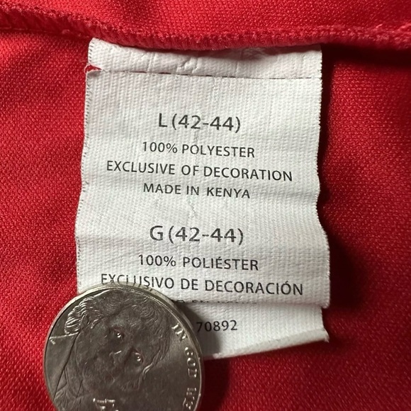 Arsenal AFC Soccer Jersey Size Large (42-44) V Neck - Picture 6 of 6